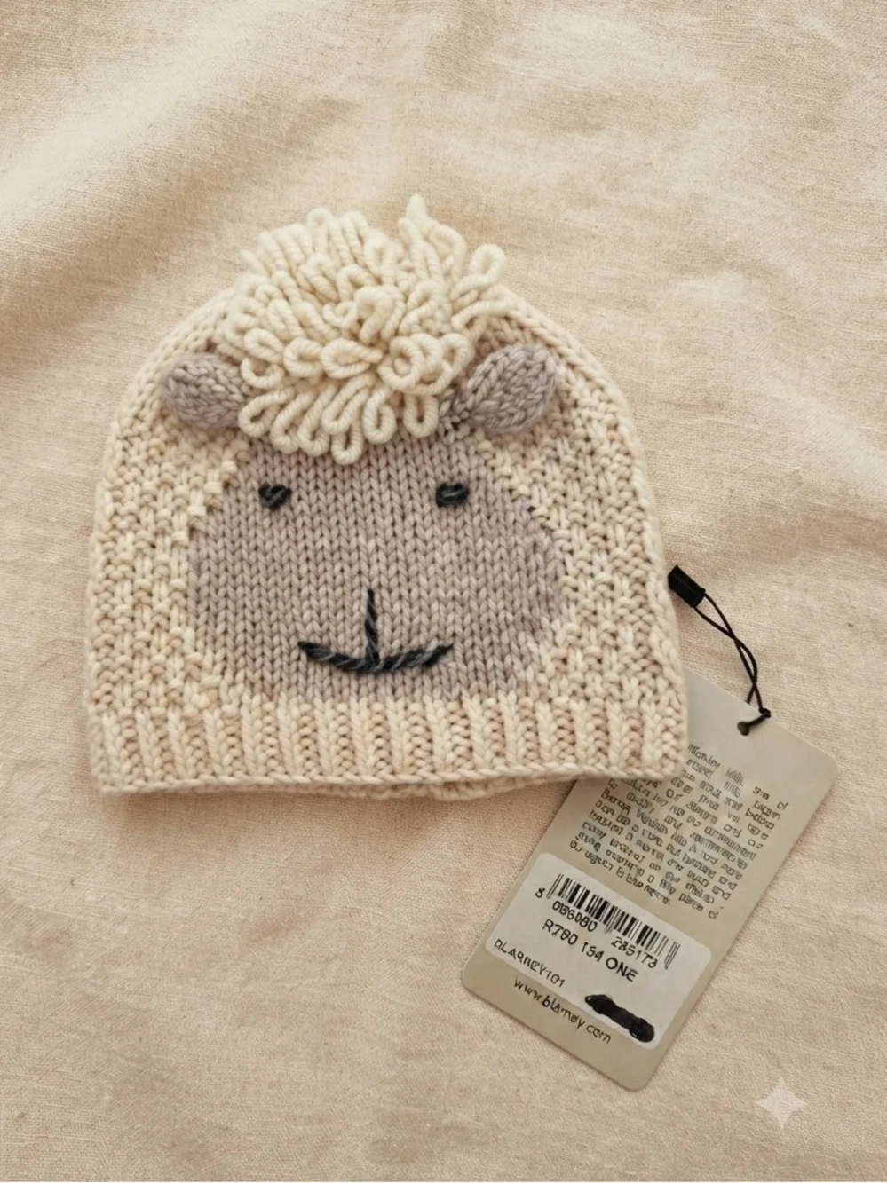 NWT Blarney Woollen Mills 100% Merino Wool Baby Sheep Hat